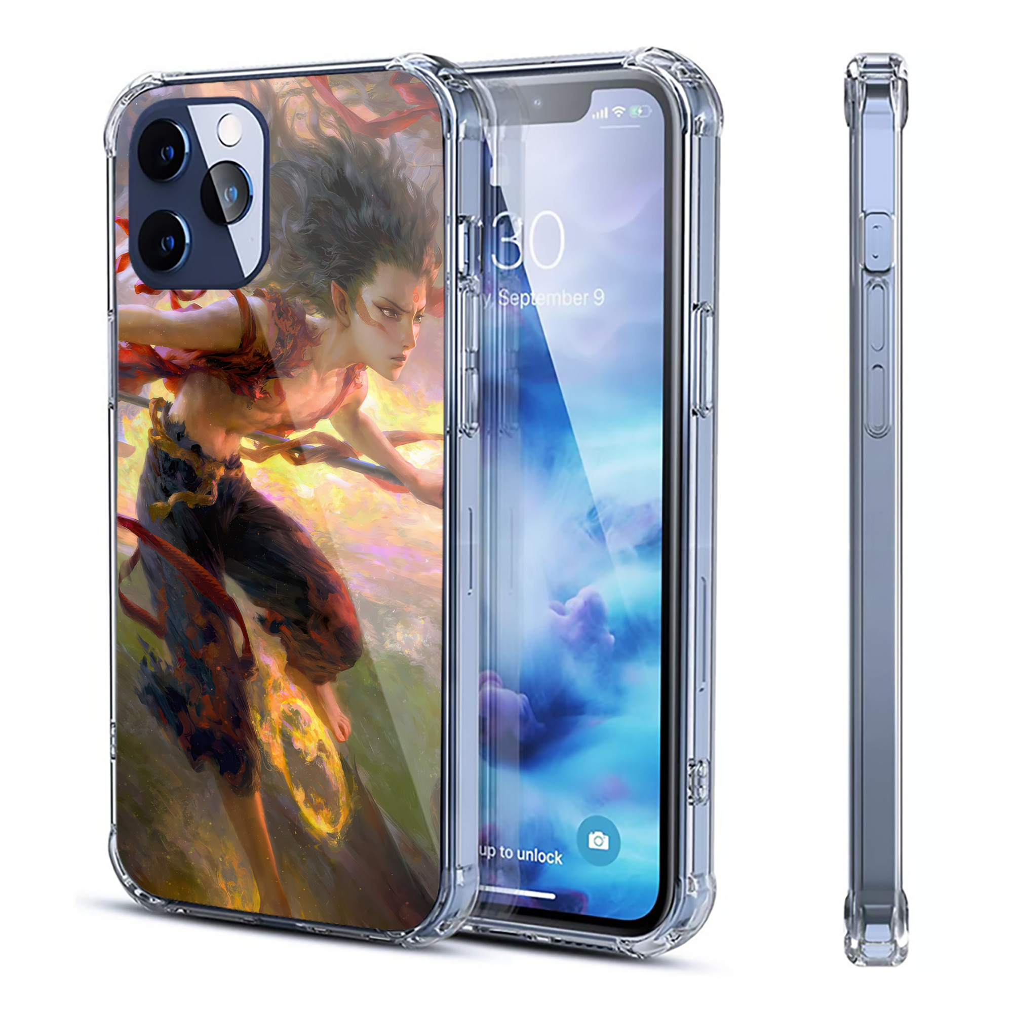 （画像用） Ne Zha 2 ナタ 魔童の大暴れ 【iPhone 12シリーズ対応】透明スマホケース（クリアソフトケース）
